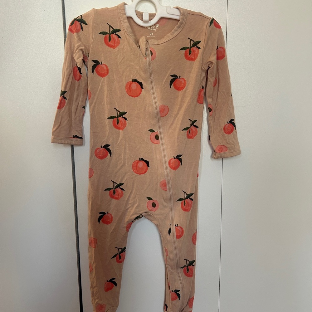 Kyte BABY Peach Print Kids Footie